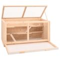 vidaXL Klietka pre škrečka 104x52x54 cm masívne jedľové drevo