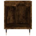 vidaXL Nočné stolíky 2 ks dymový dub 40x35x50 cm kompozitné drevo