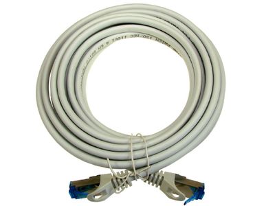 UTP Patch kábel RJ45 SFTP6A 5m Cu 1:1 LSZH Šedý UTP Patch kabel RJ45 SFTP6A 5m Cu 1:1 LSZH Šedý