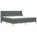 vidaXL Rám postele s matracom Tmavo šedá 180 x 200 cm Polyester