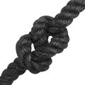 vidaXL Jutové lano 14 mm Čierna 100% Tossa juta