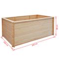 vidaXL Vyvýšený záhradný záhon 200x100x80 cm, borovicové drevo 19 mm