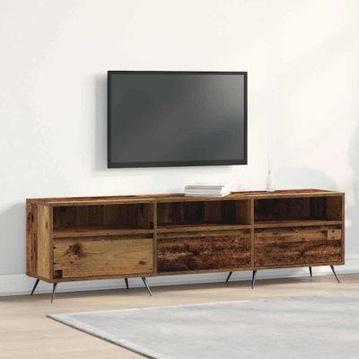 vidaXL TV skrinka Staré drevo 150 x 30 x 44,5 cm Kompozitné drevo