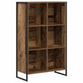 vidaXL Knižnica 99.5 x 30 x 108.5 cm Kompozitné drevo Staré drevo