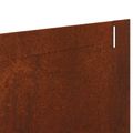 vidaXL Obrubník trávnika 20 ks 102 x 10 x 4 cm Oceľ Hrdzavý