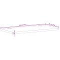 vidaXL Doska stolíka 100x60x2,5 cm masívny buk
