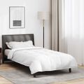 vidaXL 2-v-1 Prikrývka Biela 135 x 220 cm Perie