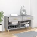 vidaXL Botník sivý dub sonoma 102x35x55 cm spracované drevo