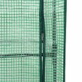 vidaXL Záhon s krytom na skleník ratanový vzhľad 120x40x123 cm