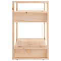 vidaXL Knižnica/deliaca stena 60x35x57 cm masívna borovica