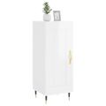 vidaXL Komoda lesklá biela 34,5x34x90 cm spracované drevo