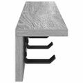 vidaXL Vešiak na stenu Nástenná montáž Sivý Sonoma 40 x 10,5 x 10,5 cm