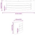 vidaXL Exteriérové nástenné svietidlo 2 ks Čierna 32 x 10 x 10 cm