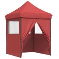 vidaXL Párty stan 200 x 200 x 306 cm Vínovo červená Oxfordská látka