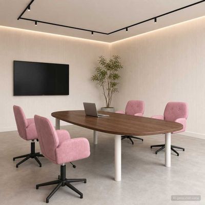 vidaXL Otáčacie stoličky k stolu 4 ks 54 x 55 x 90 cm Ružová Zamat