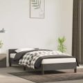 vidaXL Posteľ bez matraca tmavosivá 80x200 cm zamat