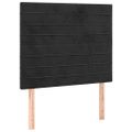 vidaXL Posteľný rám boxspring s matracom čierny 90x190 cm zamat