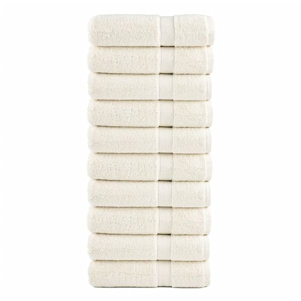 vidaXL Prémiové osušky SOLUND 10 ks fialové 100x150 cm 600 g/m2