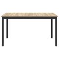 vidaXL Jedálenské stoly 140 x 80 x 75 cm Kompozitné drevo Dub sonoma