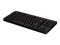 Klávesnica - podsvietenie - USB - QWERTY - britská - klávesový spínač: GX Blue Clicky - čierna