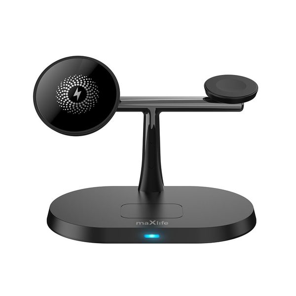 Maxlife MXWC-03 3v1 bezdrôtová nabíjačka 15W čierna (OEM0101244)