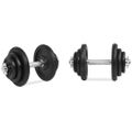 vidaXL 18-dielna sada činiek dumbbell 40 kg, liatina