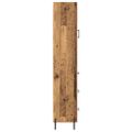 vidaXL Highboard Staré drevo 34,5 x 34 x 180 cm Kompozitné drevo