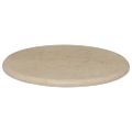 vidaXL Stolová doska krémová Ø50x2,5 cm mramor