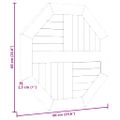vidaXL Stolová doska 60x60x2,5 cm osemuholník masívne teakové drevo