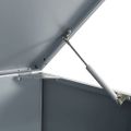 vidaXL Úložisko na 2 košov na kolieskach sivé 138x79x117 cm oceľ