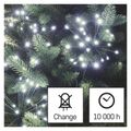 LED svetelný reťaz – svietiace trsy, nano, 2,35 m, vnútorný, studená biela, časovač
