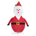 vidaXL Vianočná ozdoba figúrka Santa Claus LED luxusná látka 90 cm