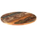 vidaXL Okrúhla stolová doska 60 cm, 25-27 mm, recyklovaný masív