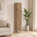 vidaXL Sada skríň 2 ks 33 x 34,5 x 90 cm Kompozitné drevo Dub artisan