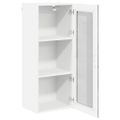 vidaXL Nástenný sklenený kabinet LUCCA Betónovo sivá 40 x 31 x 100 cm