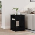 vidaXL Koncový stôl Čierny dub 30,5 x 30 x 45 cm Kompozitné drevo