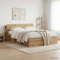 vidaXL Čelo postele skrinka Dub artisan 160 cm Kompozitné drevo