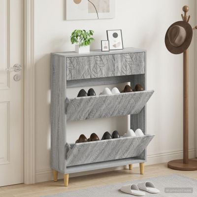 vidaXL Skriňa na topánky DELFT 78 x 24 x 103 cm Kompozitné drevo
