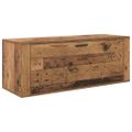 vidaXL Skriňa na topánky 100 x 35 x 38 cm Kompozitné drevo Staré drevo
