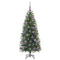 vidaXL Umelý vianočný stromček Zelená 120 cm PE a PVC