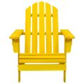 vidaXL Záhradná stolička Adirondack s otomanom a stolíkom jedľa žltá
