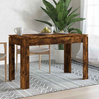 vidaXL Jedálenský stôl dymový dub 120x60x76 cm kompozitné drevo
