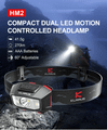 KLARUS HM2 duálna LED čelovka s pohybovým senzorom 270 lm, 3x AAA