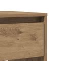 vidaXL Konzolový stolík dub artisan 89x41x76,5 cm kompozitné drevo