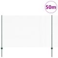 vidaXL Hexagonálny plot s stĺpom 50 x 1,5 m PVC potiahnutá oceľ Zelená