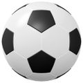 vidaXL Stolné futbaly 12 ks Biela 3,6 x 3,6 cm Polypropylén