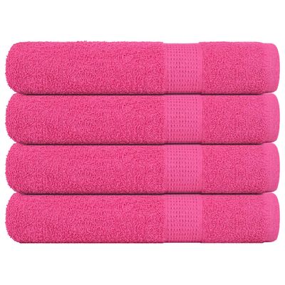 vidaXL Uteráky FROGN 4 ks ružové 100x200 cm 360 g/m²