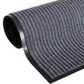 vidaXL Rohož pred dvere, sivá 117x220 cm, PVC