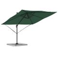 vidaXL Roma Parasol Zelená 286 x 284 x 265 cm Hliník a polyester