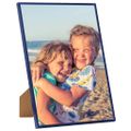 vidaXL Fotorámiky na stenu alebo stôl 5 ks modré 40x50 cm MDF